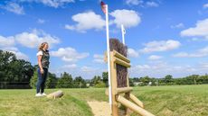 Burghley Horse Trials cross-country course: fence 15abc