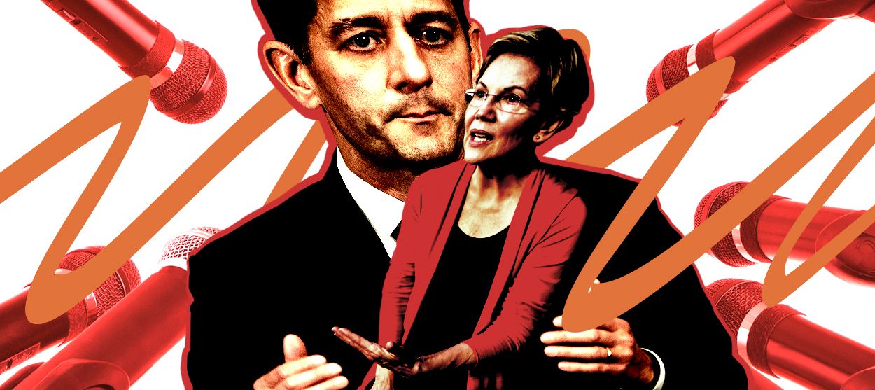 Elizabeth Warren and Paul Ryan.