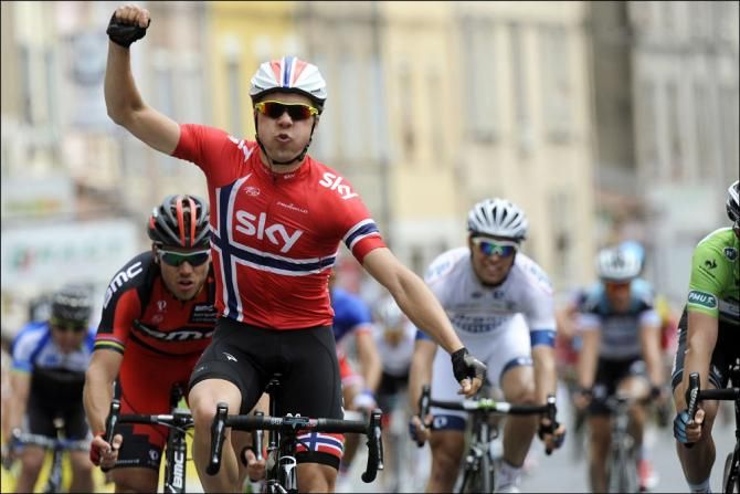 Crit&eacute;rium du Dauphin&eacute; stage 3 victor Edvald Boasson Hagen (Sky)