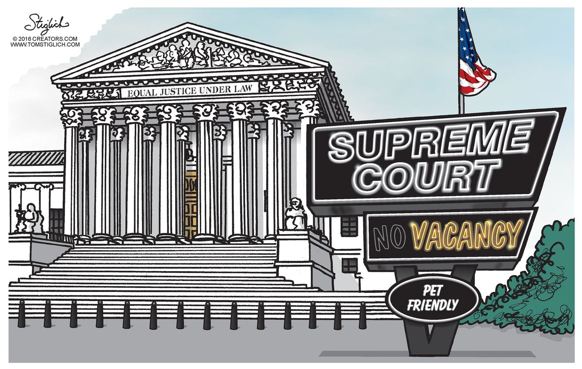 Political cartoon U.S. Supreme Court Antonin Scalia | The Week