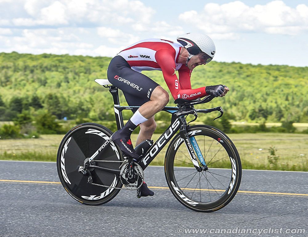 Hugo Houle (Team Canada) races to third on the stage