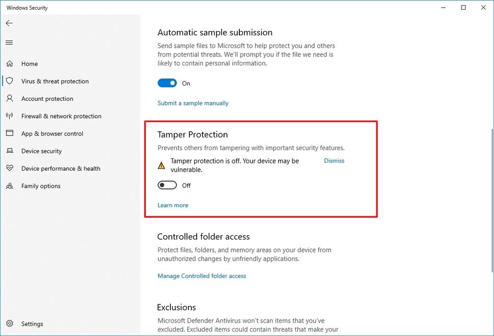 How to permanently disable Microsoft Defender Antivirus on Windows 10