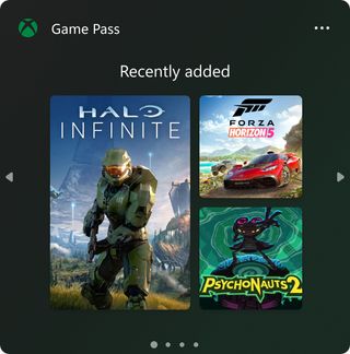 Xbox Game Pass widget