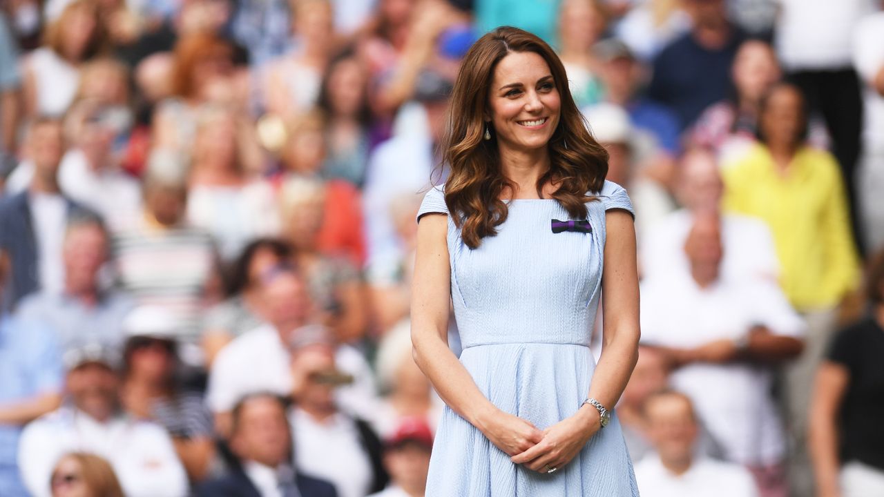 Duchess of Cambridge in a blue dress