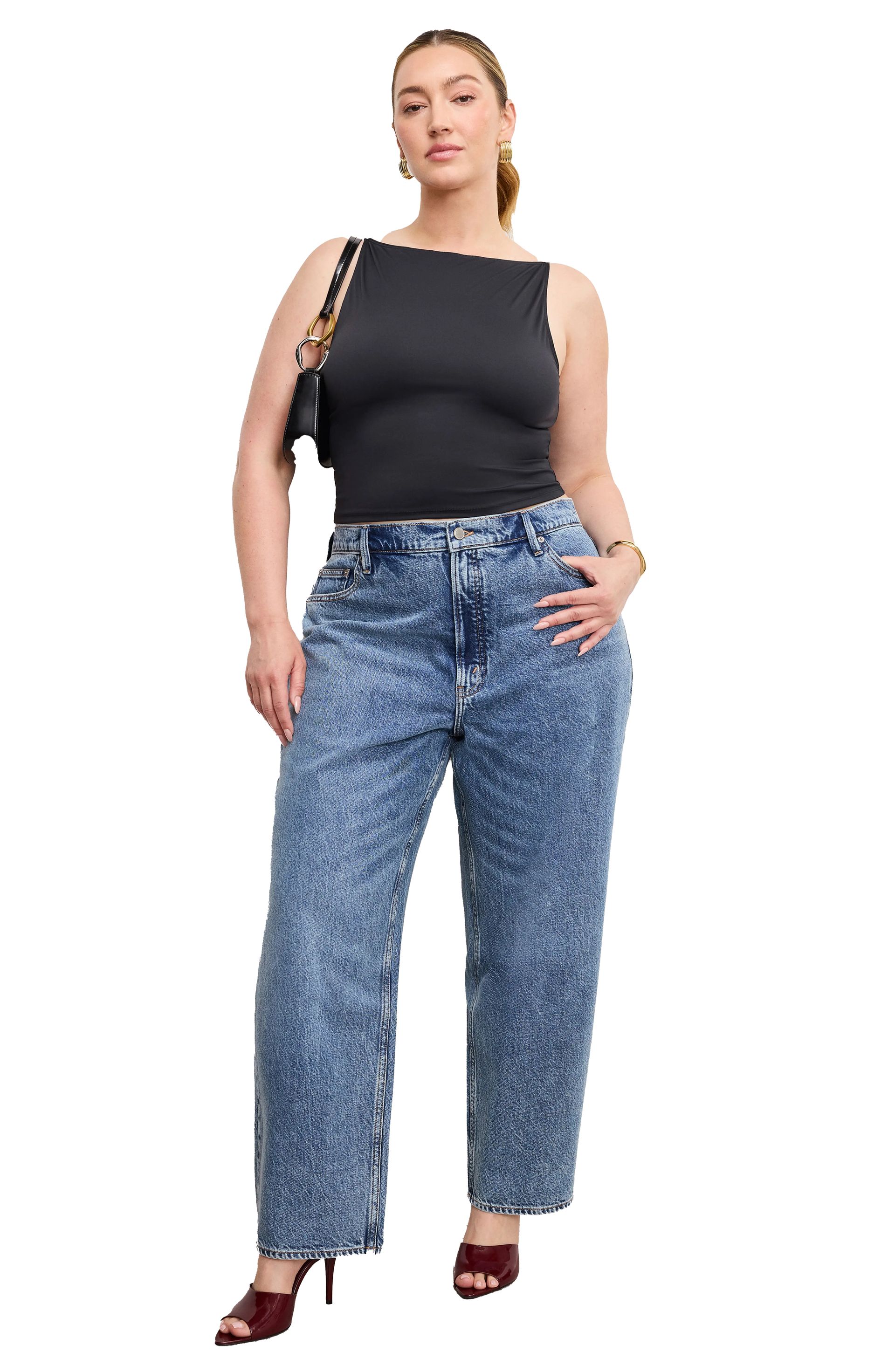 Good American, Good Standard Straight Leg Jeans
