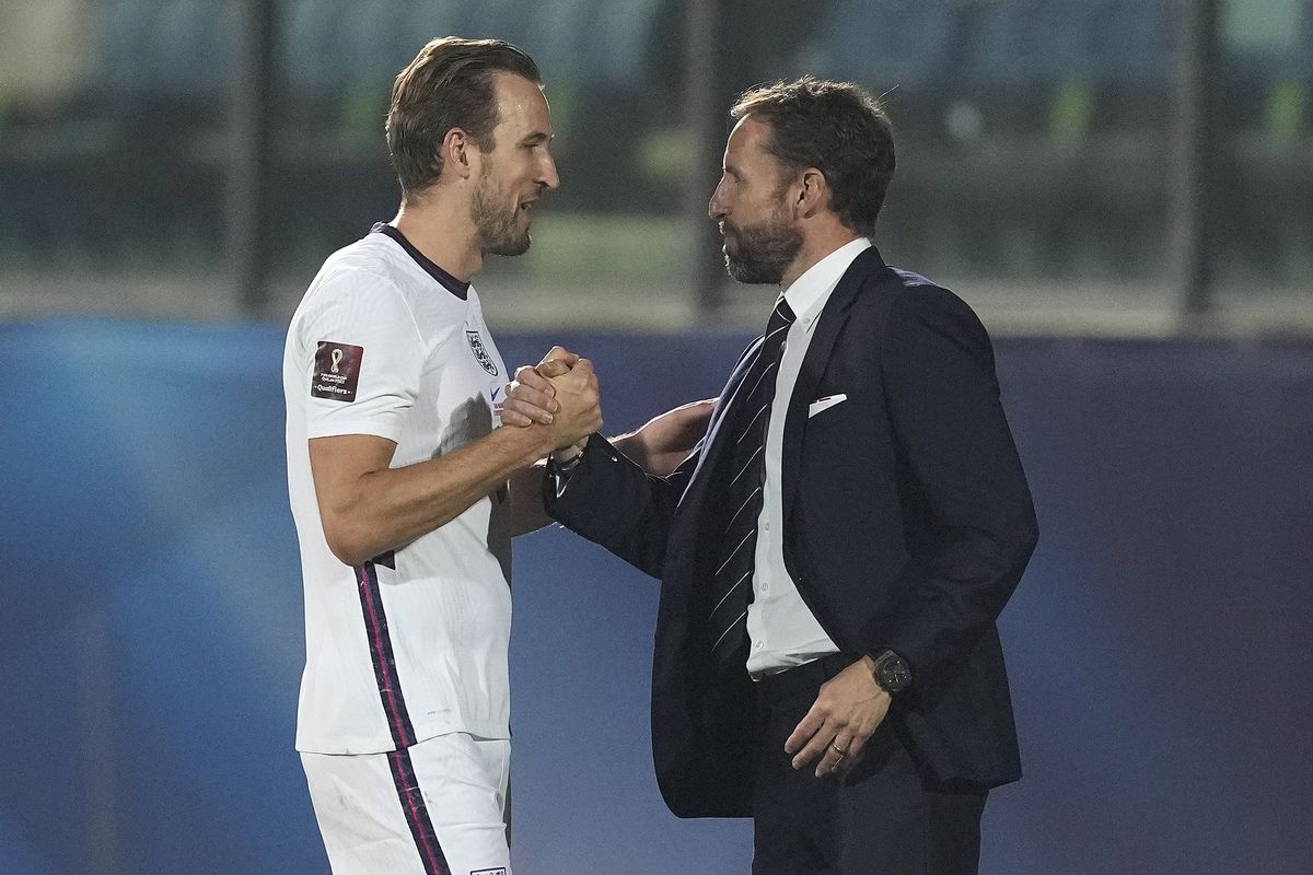 Harry Kane and Gareth Southgate