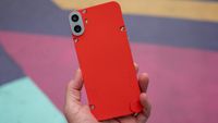 The bright orange colorway of the CMF Phone 1