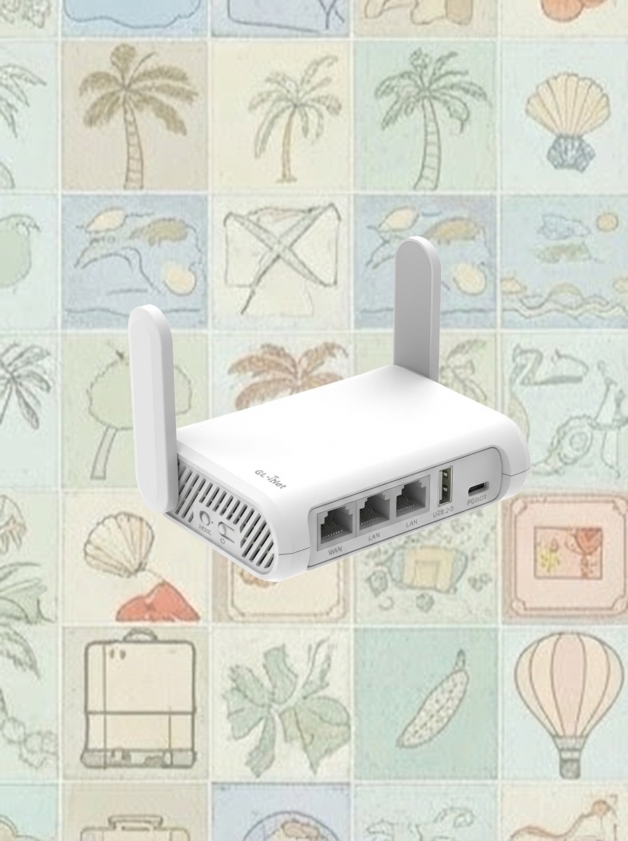 Gl.inet Gl-Sft1200 (opal) Portable Wifi Travel Router, Mini Vpn Wireless Router