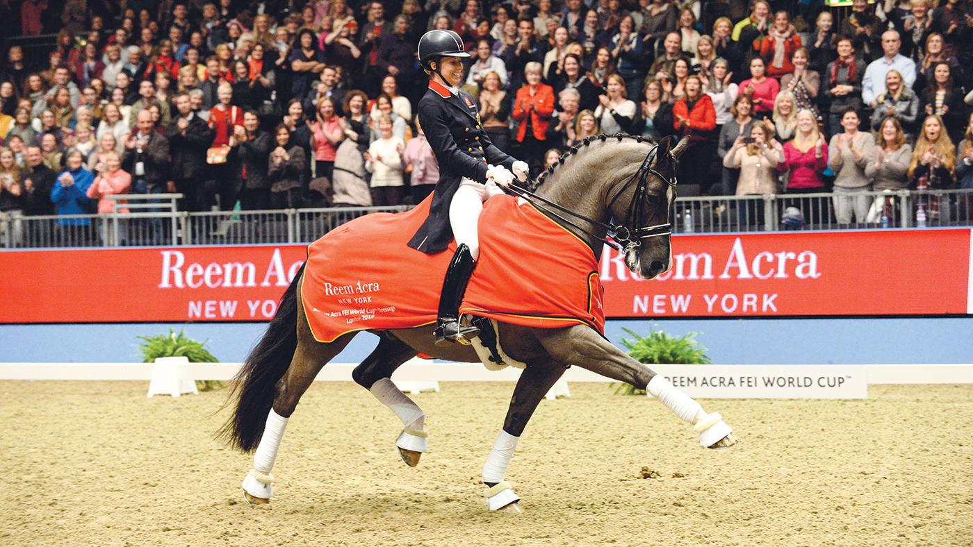 Charlotte DUJARDIN (GBR) riding Valegro at Olympia on 17th December 2013