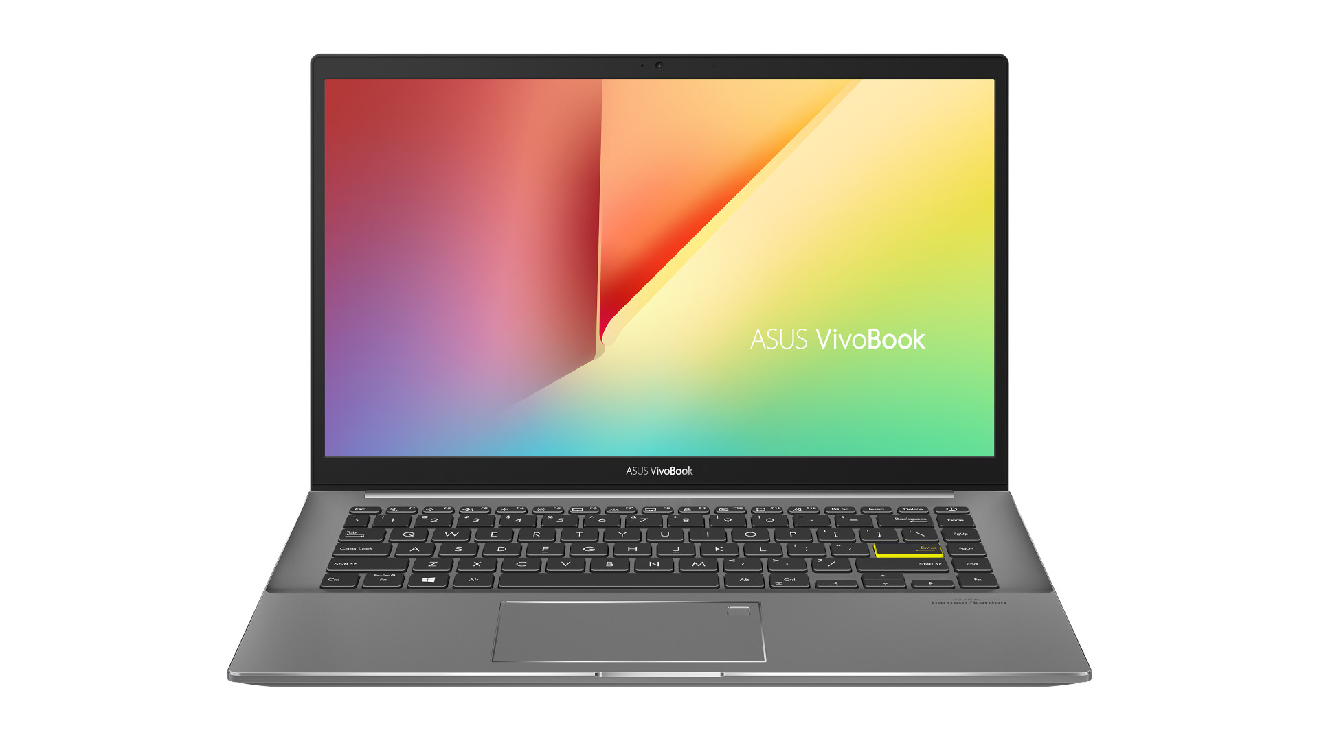 Product shot of The Asus Vivobook S14, one of the best laptops for students
