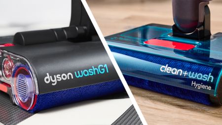 Dyson WashG1 (left) and Clean+Wash Hygiene (right)