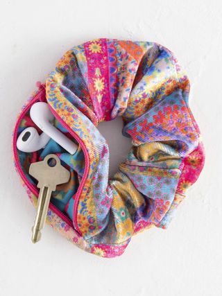 A colorful Natural Life Hideaway Scrunchie
