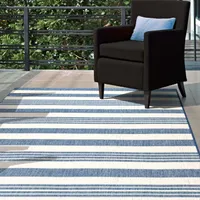 Multi-striped outdoor rug, Walmart