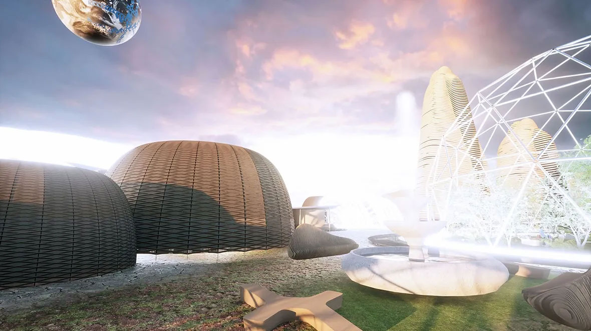 Lib Work's 3D printed house on Mars project
