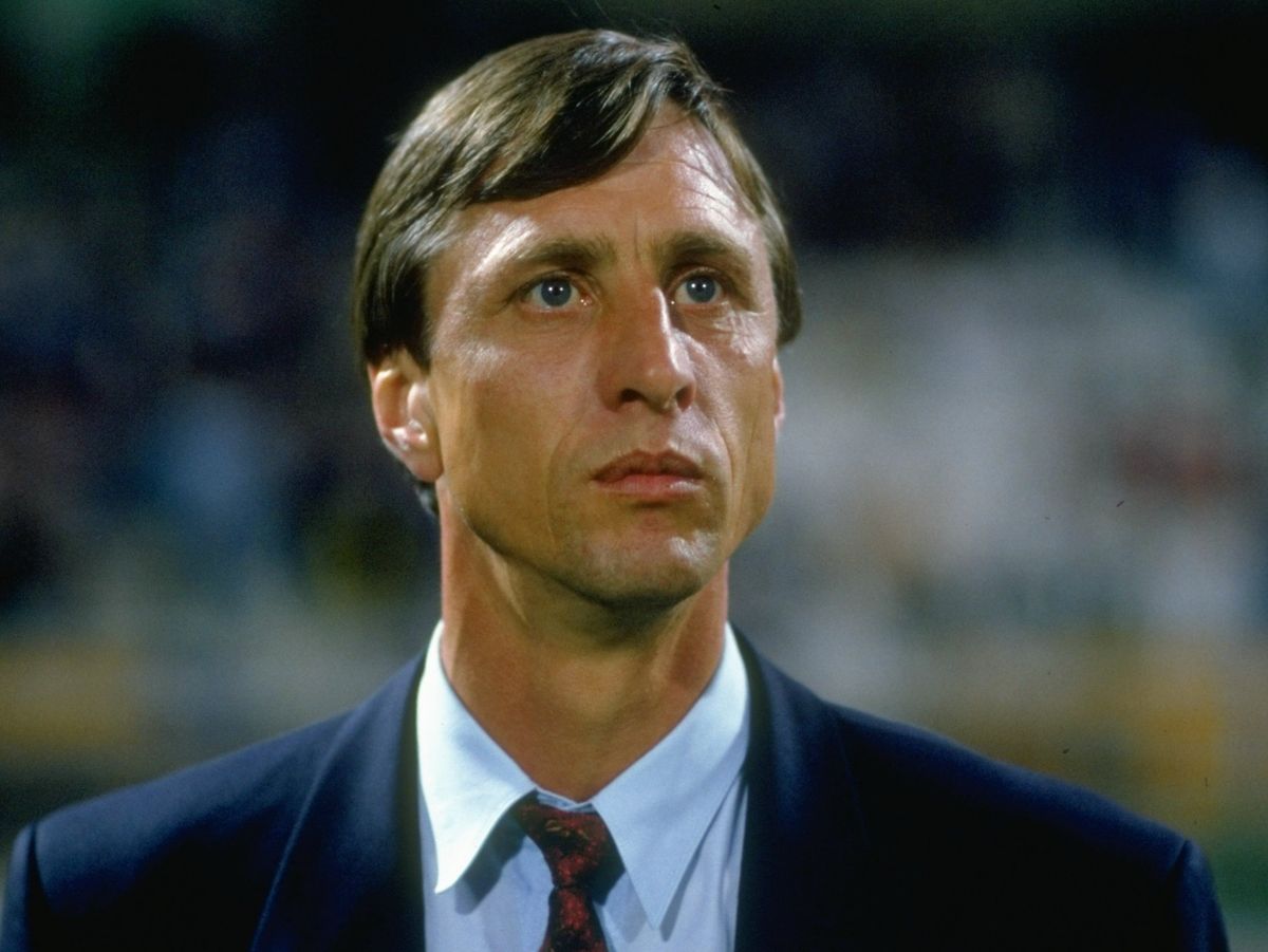 Ajax manager Johan Cruyff during the 1987 Cup Winners' Cup final