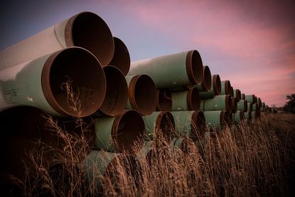 Keystone Pipeline pipes.