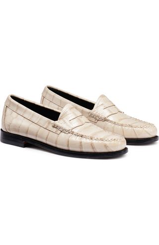Whitney Croc Embossed Penny Loafer