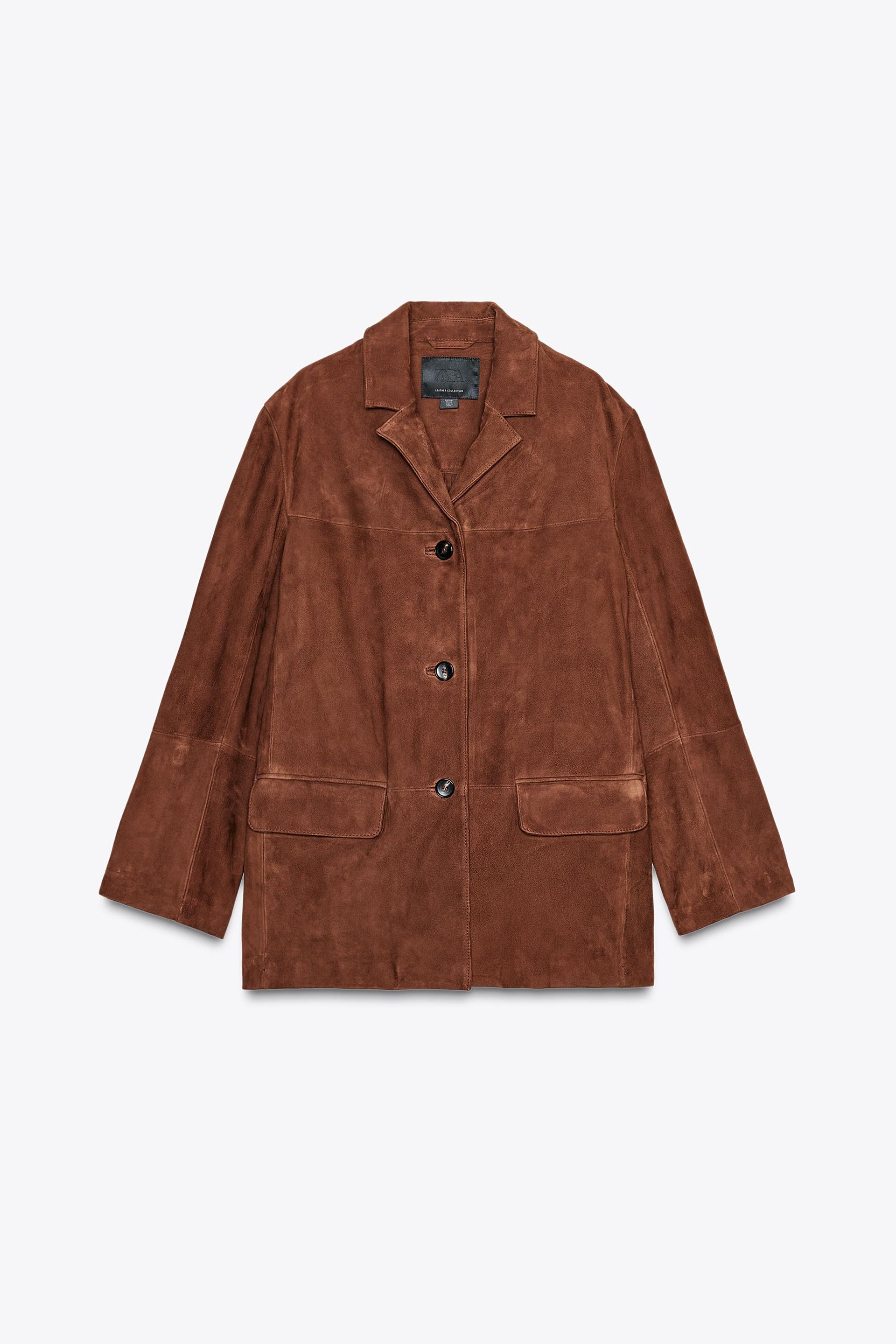 Zw Collection Limited Edition Oversized Suede Leather Blazer