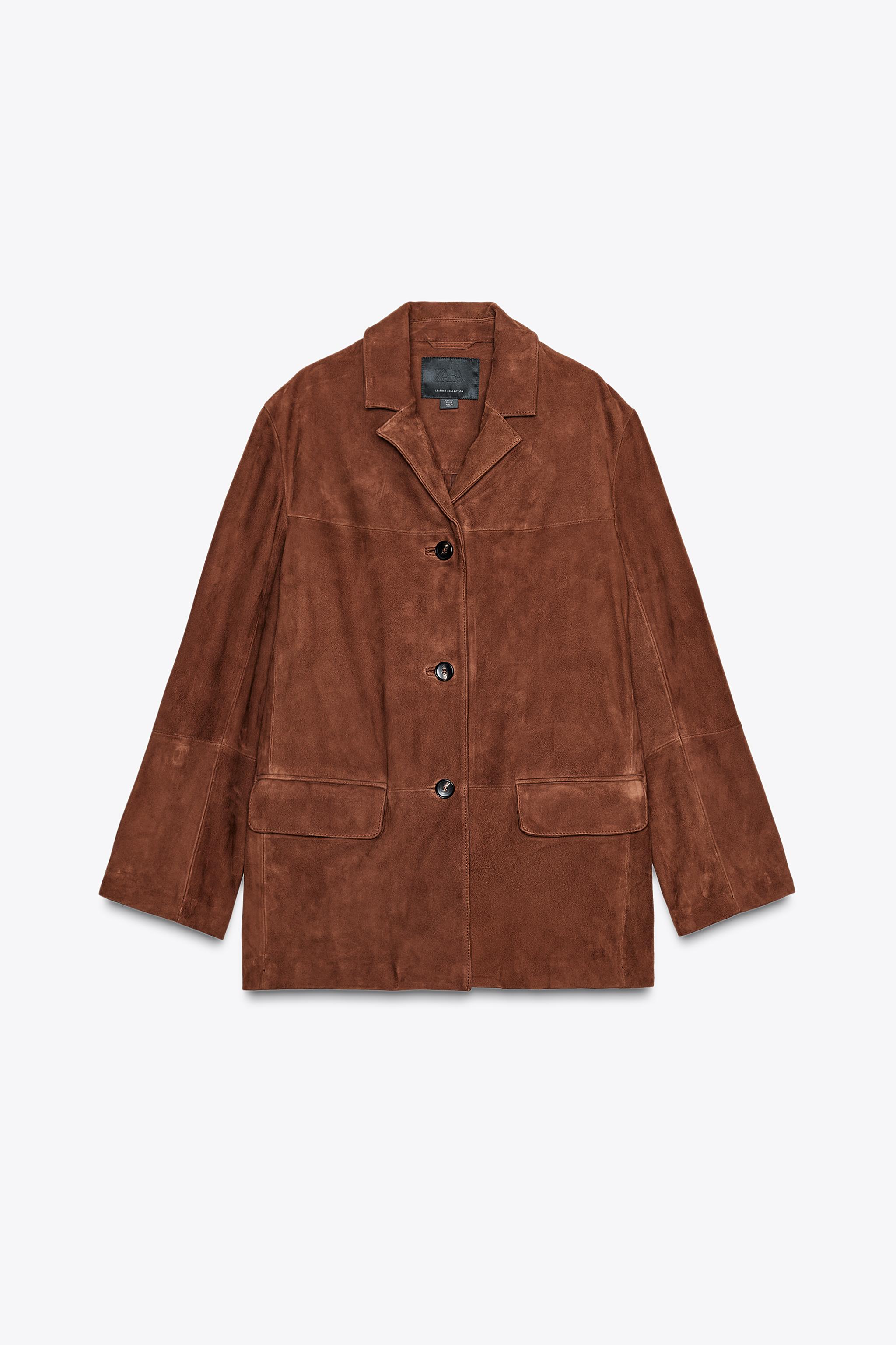 Zw Collection Limited Edition Oversized Suede Leather Blazer