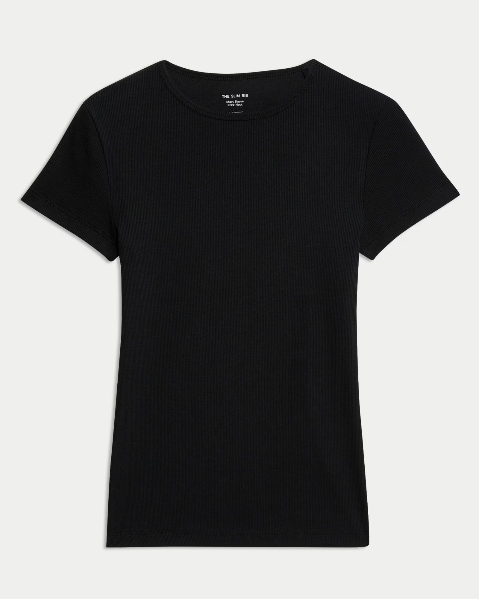 M&S Cotton Rich Ribbed Slim Fit T-Shirt