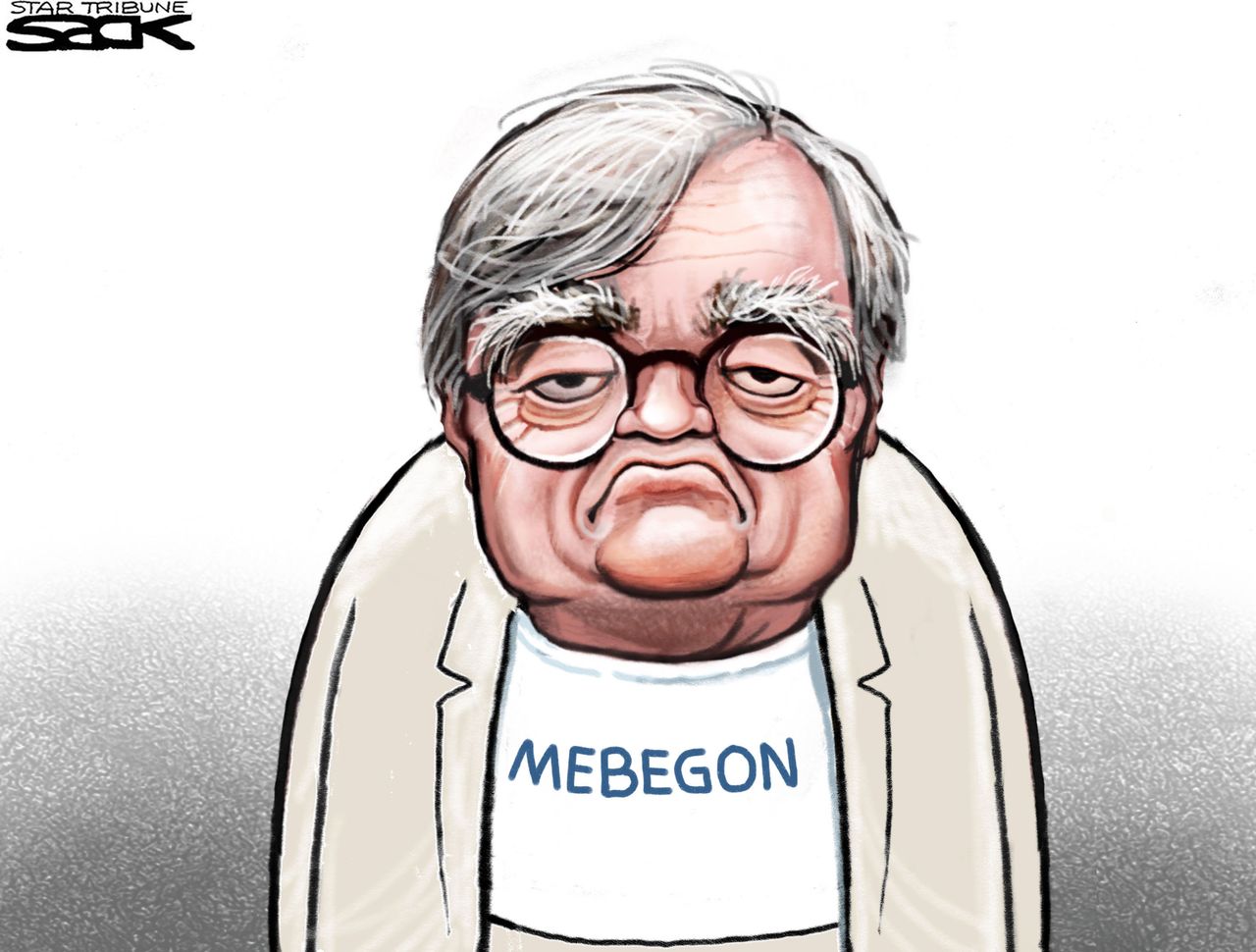 Political cartoon U.S. Garrison Keillor MPR sexual harassment