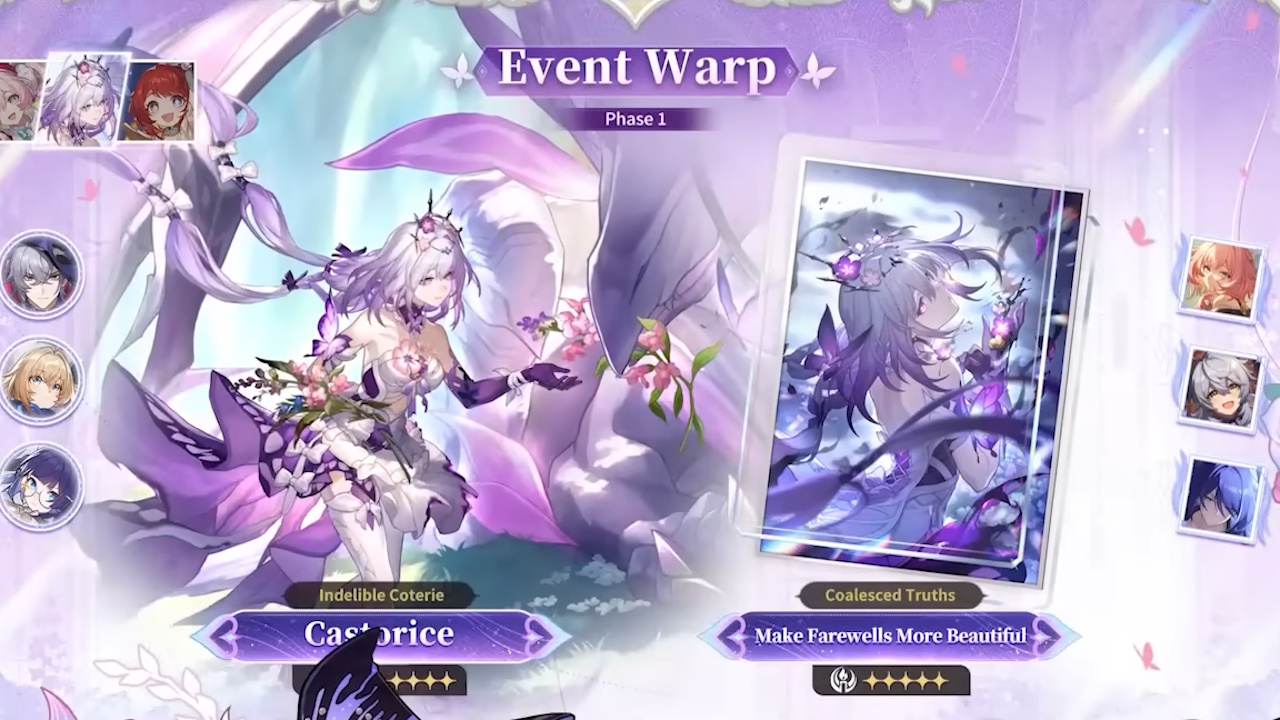 Honkai Star Rail banners - Castorice in version 3.7