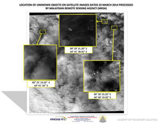 New satellite images show 122 'possible objects' related to vanished plane