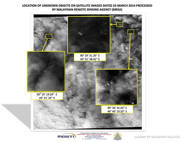 New satellite images show 122 &amp;#039;possible objects&amp;#039; related to vanished plane