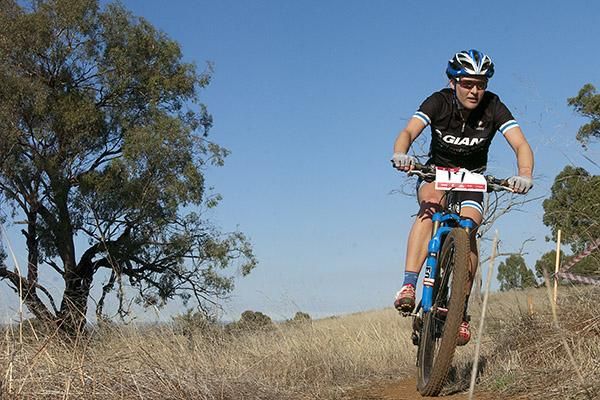 Niki Fisher in action during the women's elite cross country.