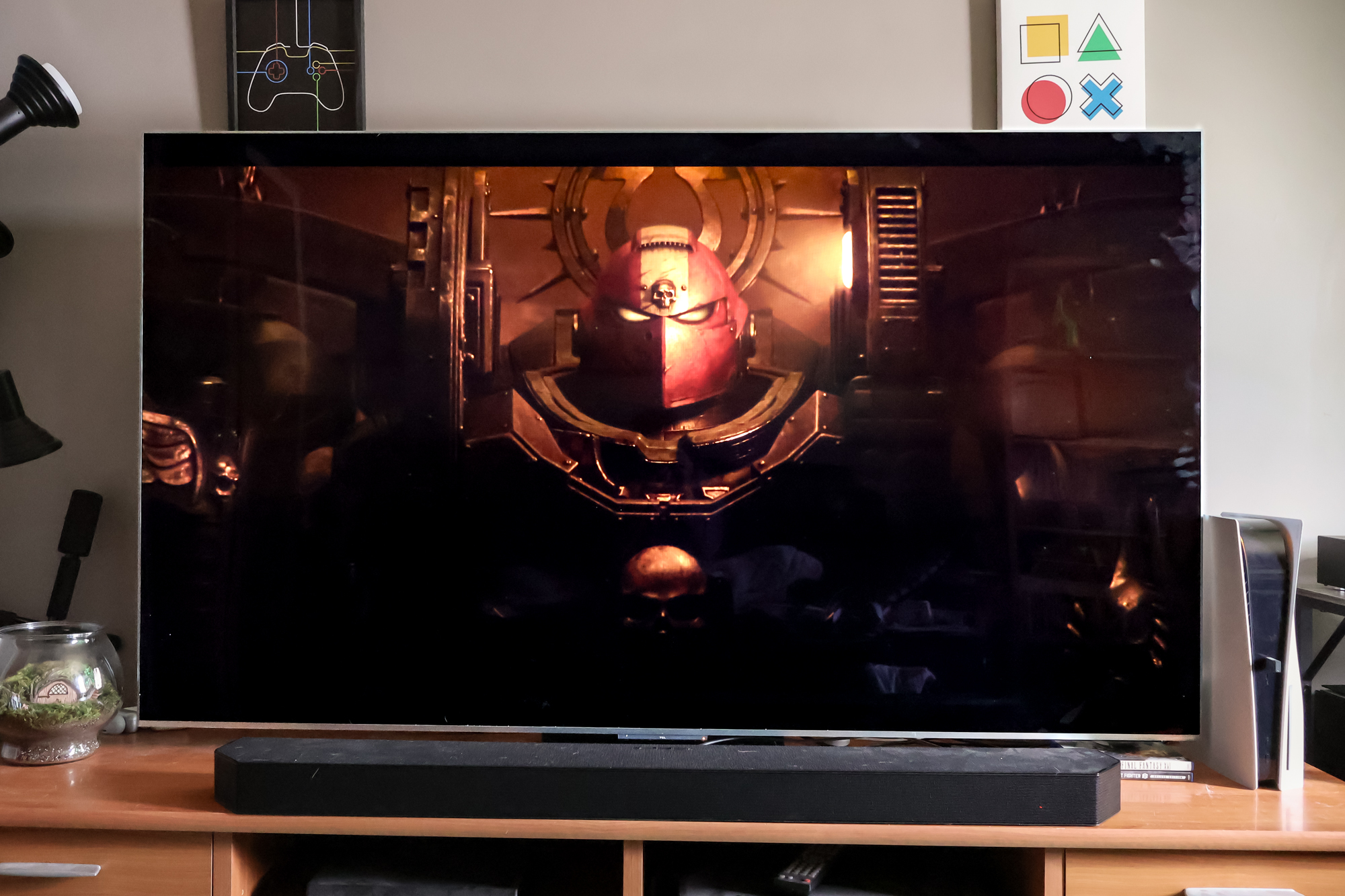A TCL QM9K TV in a living room
