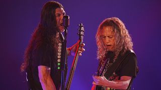 Robert Trujillo and Kirk Hammett
