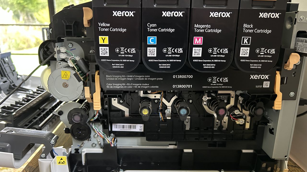 Xerox C320 laser printer during our review