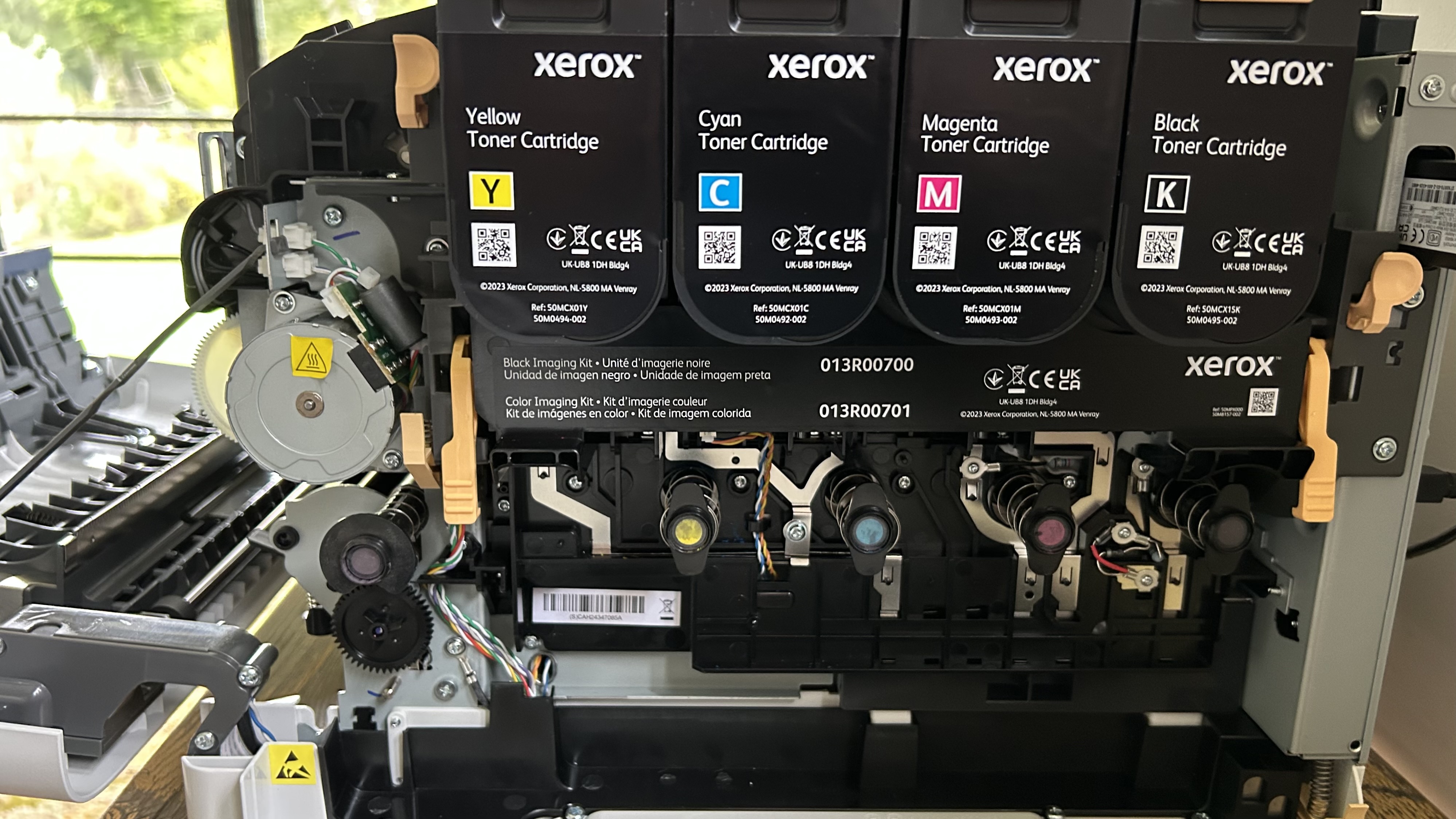 Xerox C320 laser printer during our review