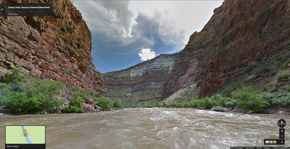 Google Maps Street View of Yampa River, Dinosaur National Monument, CO 2