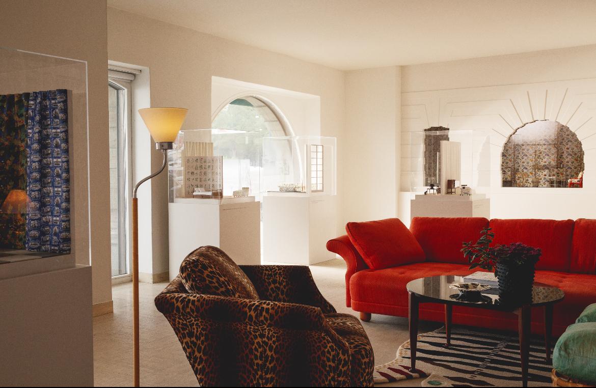 Miniature midcentury modern interior room set