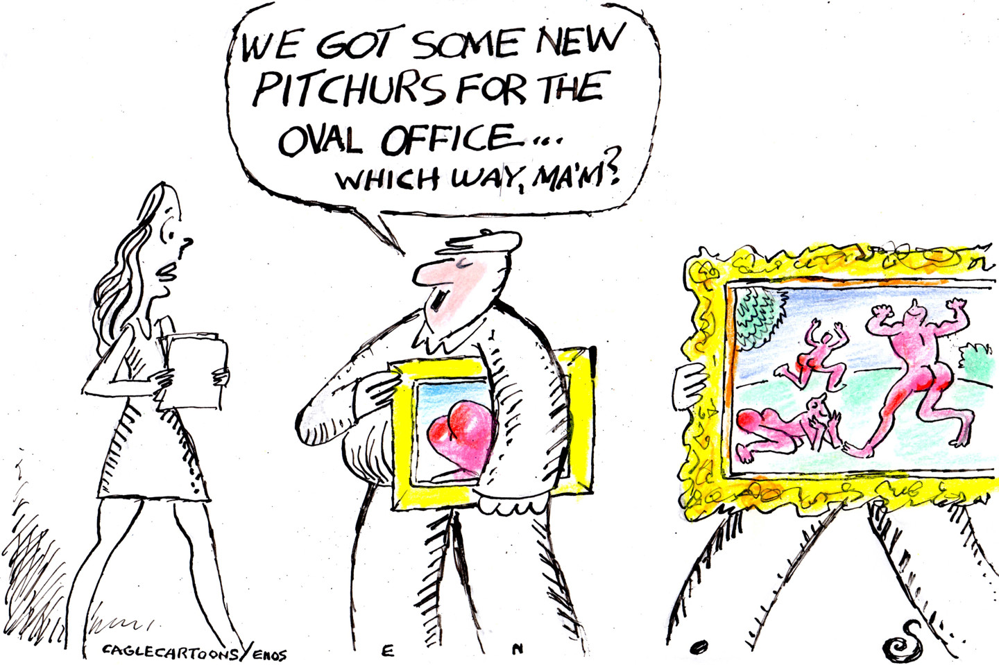 Political cartoon