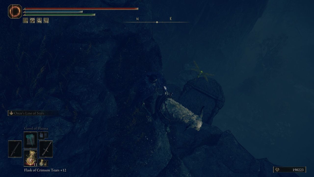 Elden Ring: Shadow of the Erdtree gameplay showing off the stats and location of Rakshasa's Great Katana, the best Great Katana in the DLC