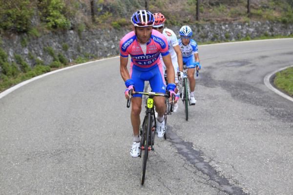 Michele Scarponi (Lampre - ISD) on the attack