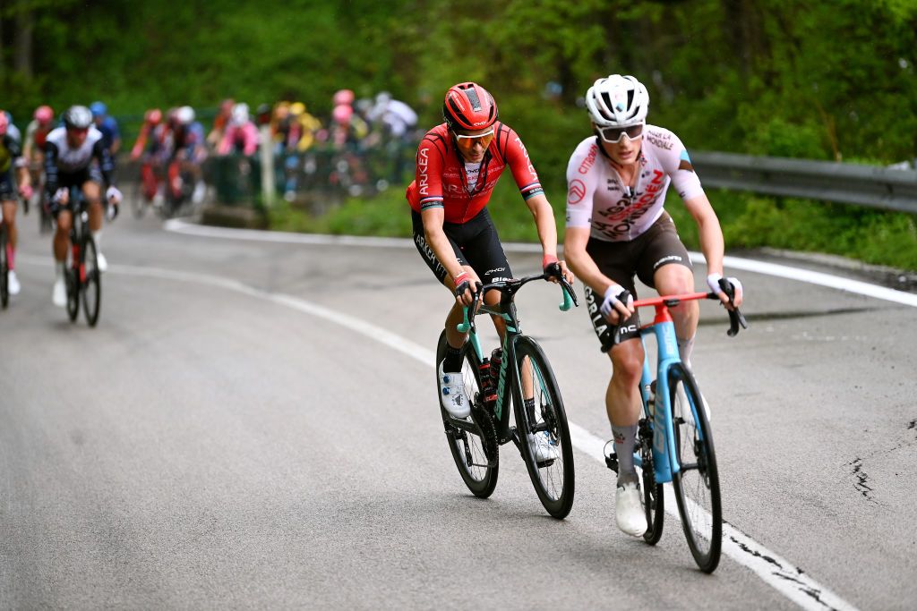 LAGO LACENOBAGNOLI IRPINO ITALY MAY 09 Warren Barguil of France and Team Arka Samsic competes during the 106th Giro dItalia 2023 Stage 4 a 175km stage from Venosa to Lago Laceno 1059m Bagnoli Irpino UCIWT on May 09 2023 in Lago Laceno 1059m Bagnoli Irpino Italy Photo by Tim de WaeleGetty Images