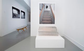 ’Niloo’s Cutout Table’, 1994; and USM Loft staircase elements in cast aluminium, 2010