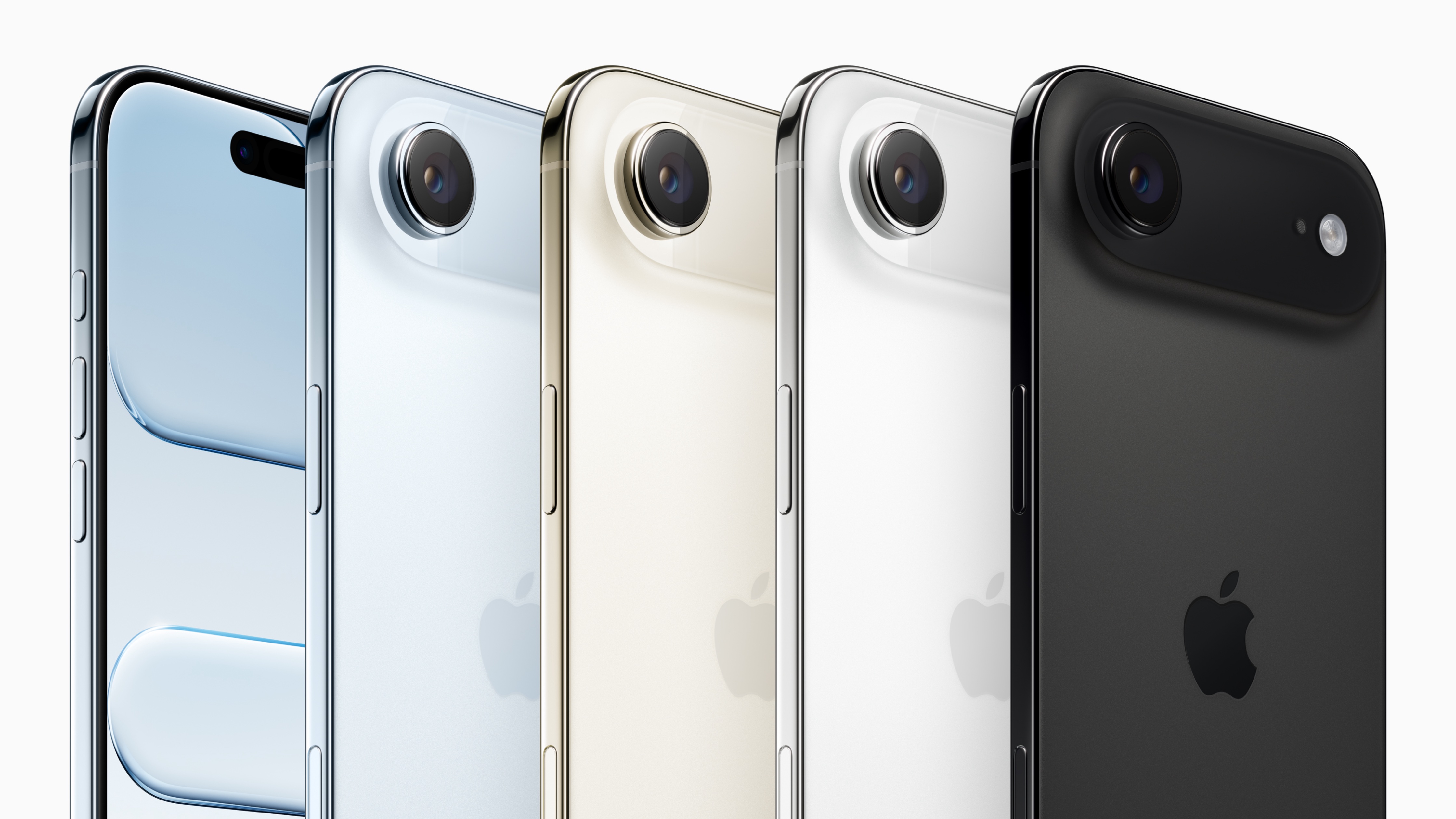 The iPhone 17 Air in press renders in all colors.