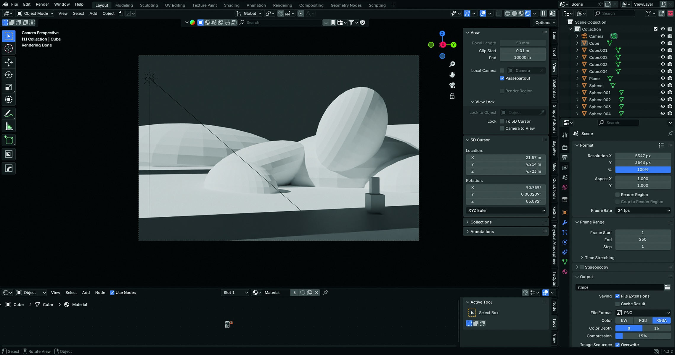 Images from a tutorial on how to use 3D models for 2D concept art