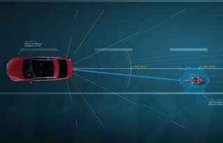 The Bike Sense technology detects which side of the car the bike is passing