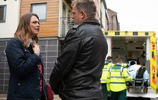 Abi collapses in Coronation Street