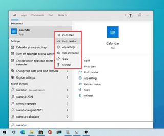 Windows 10 pin apps to taskbar and Start