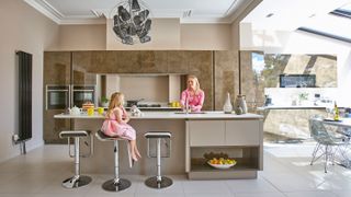 Richard and Clare Hemingway made the most of their budget to create a glamorous kitchen
