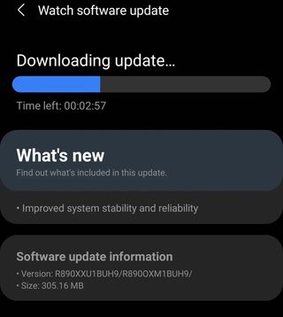 Samsung Galaxy Watch 4 Update