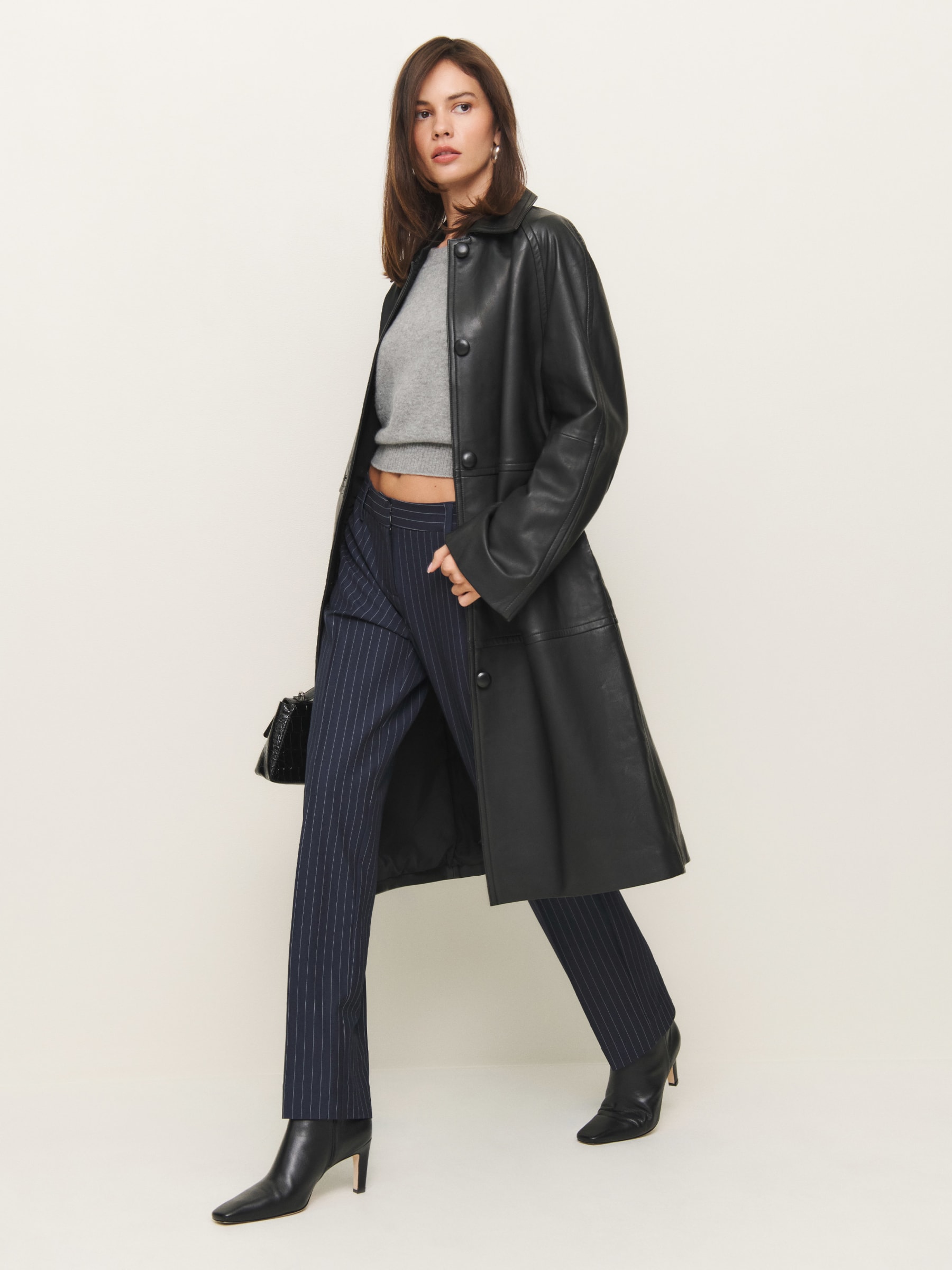 Veda Beck Leather Trench