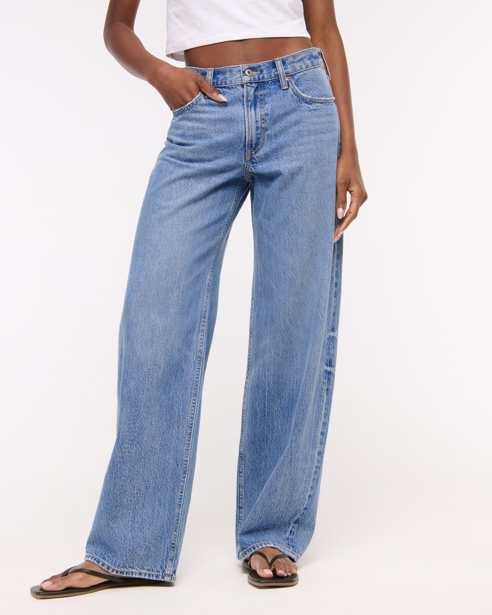 Abercrombie &amp;amp; Fitch, Low Rise Ultra Loose Jean