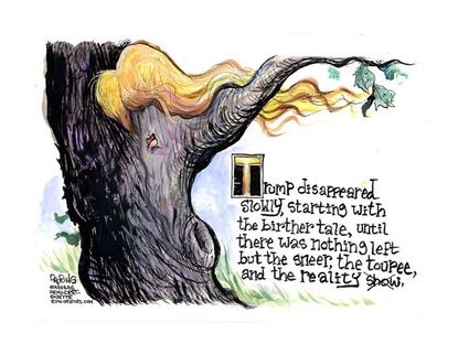 Whittled down to a Trump stump